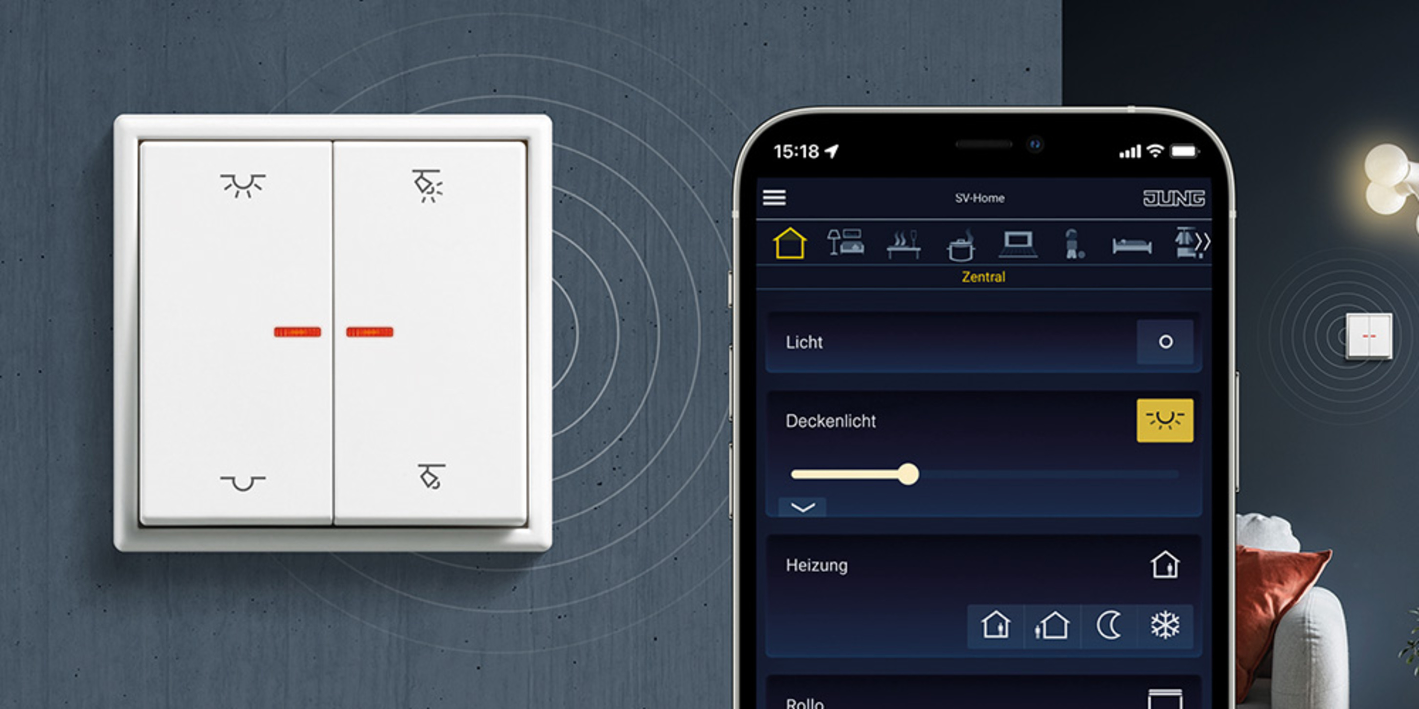 KNX RF Taster bei MUSA Elektrotechnik GmbH in Wendlingen